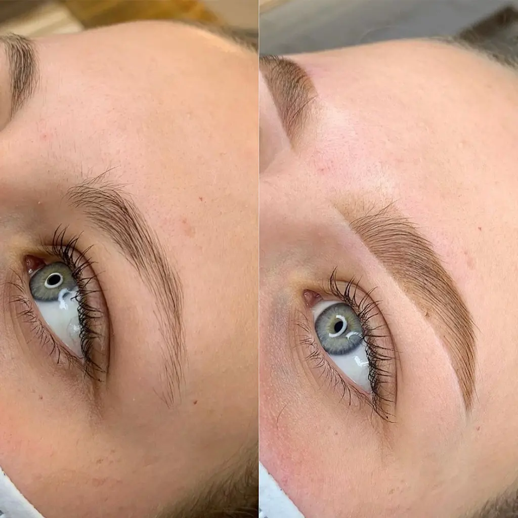 Szemöldök laminálás és szempilla lifting 6 szemoldok laminalas festessel pure beauty